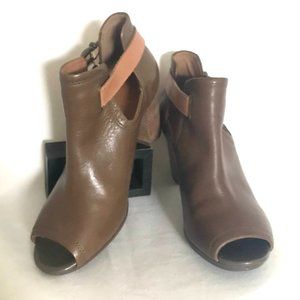 Clarks Peep Toe Ankle Boots